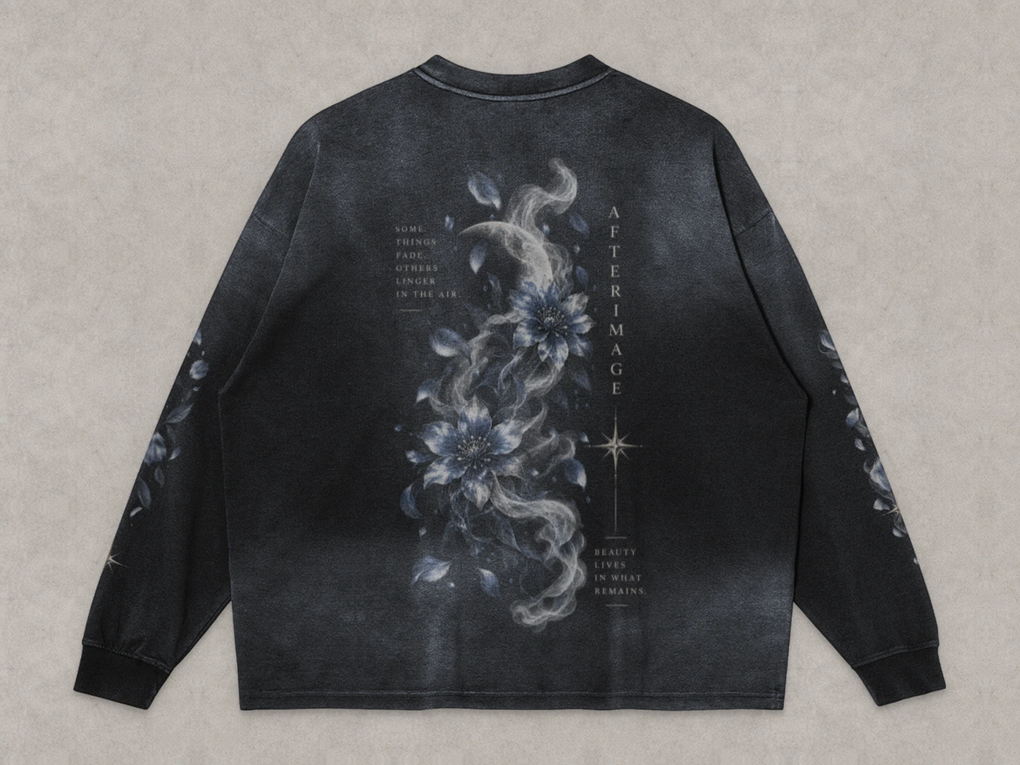 Ghost Bloom — back, approved garment render